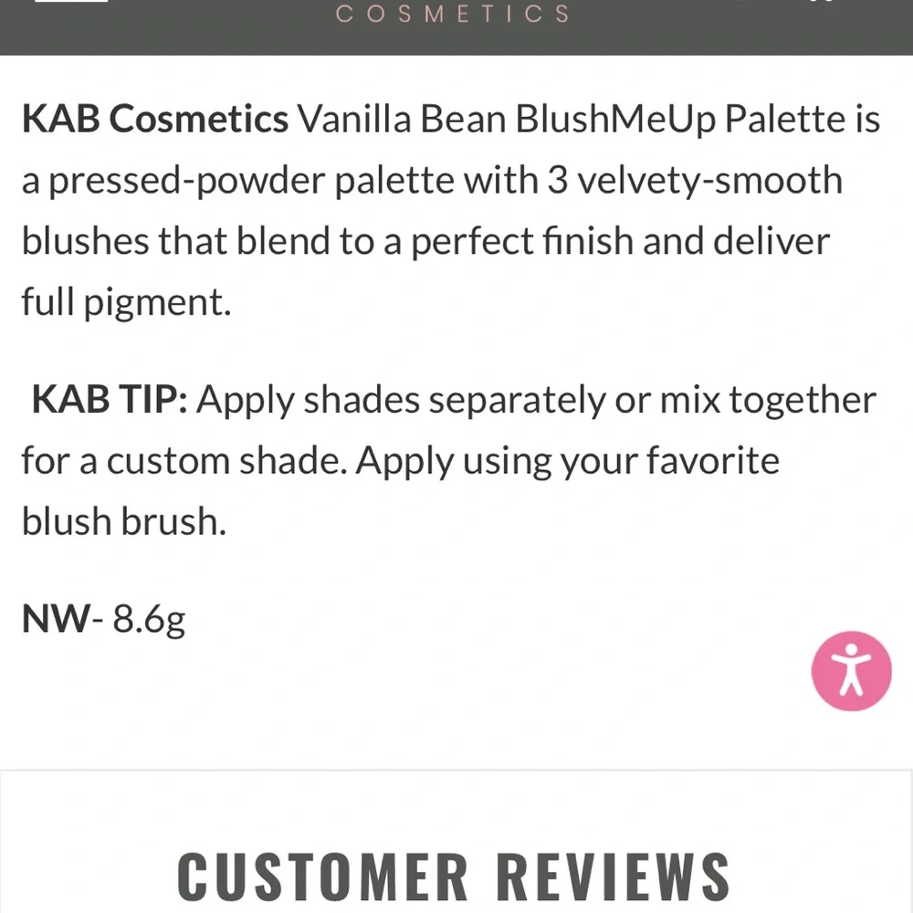 KAB BlushMeUp palette